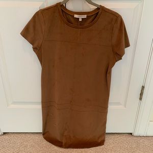Tan Suede Dress